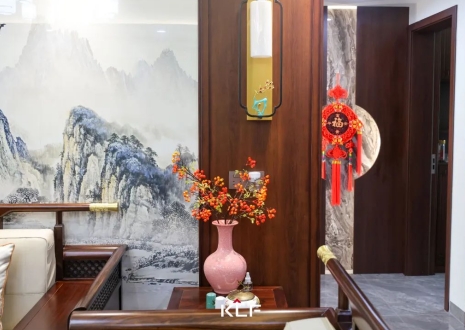 KLF全屋記丨136㎡新中式雅居，古調(diào)新彈，忘卻紛擾，呼吸著的當代生活提案